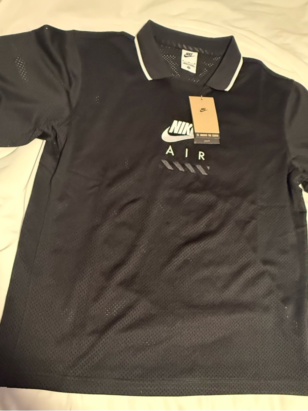 Nike Air mesh jersey Polo men’s size medium. E10